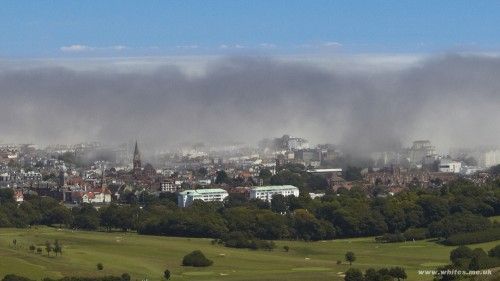 Dramatic sea mist
