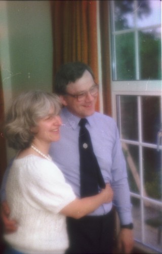 Eleanor and Andrew in Banstead circa 1986